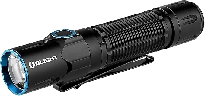 OLIGHT Warrior 3S 2300 Lumens Rechargeable Tactical Flashlight, Compact Dual-Switches LED Bright