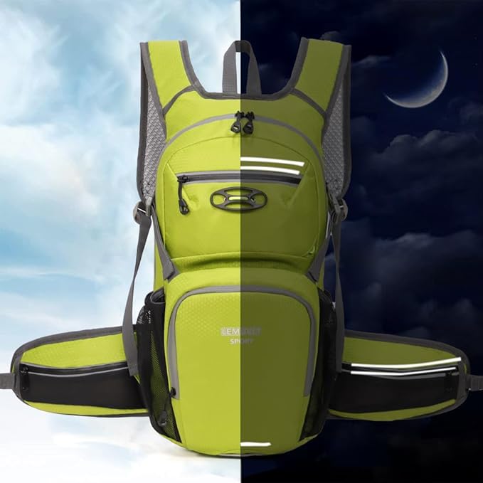 Hiking Daypack Waterproof Biking Backpack 15L Lightweight Durable Backpack for Ski Snowboarding
