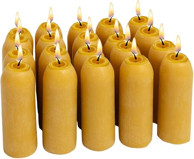 UCO 12-Hour Natural Beeswax Long-Burning Candles for UCO Candle Lanterns and Emergency