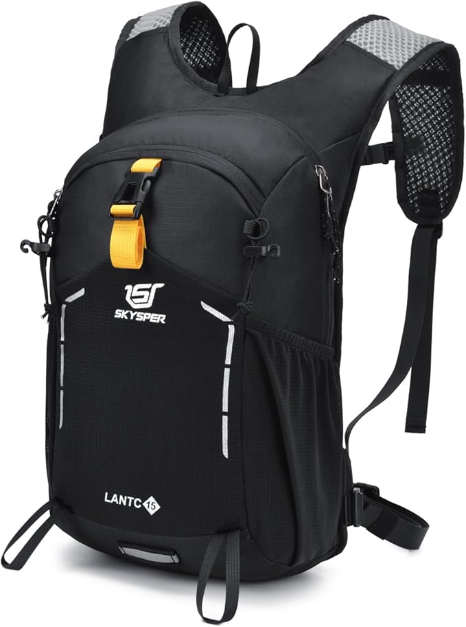 SKYSPER Small Hiking Backpack - 15L Travel Daypack Lightweight Bag Water Resistant Hiking Backpacks
