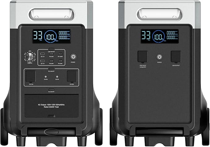 AFERIY 7680Wh Portable Power Station,P310 with 1 Extra Battery,120V 3600W Expandable Capacity