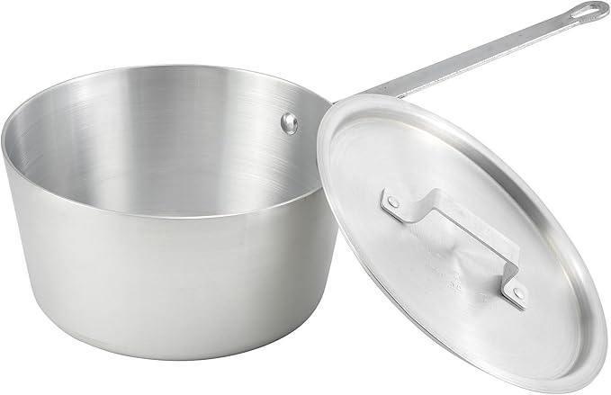 Winco Heavy-Duty Aluminum Tapered Sauce Pan, 3mm, 1.5 Quart