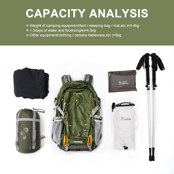 MOUNTAINTOP 25L/40L Hiking Backpack,Lightweight Travel Backpack for Men Women Outdoor Backpacking