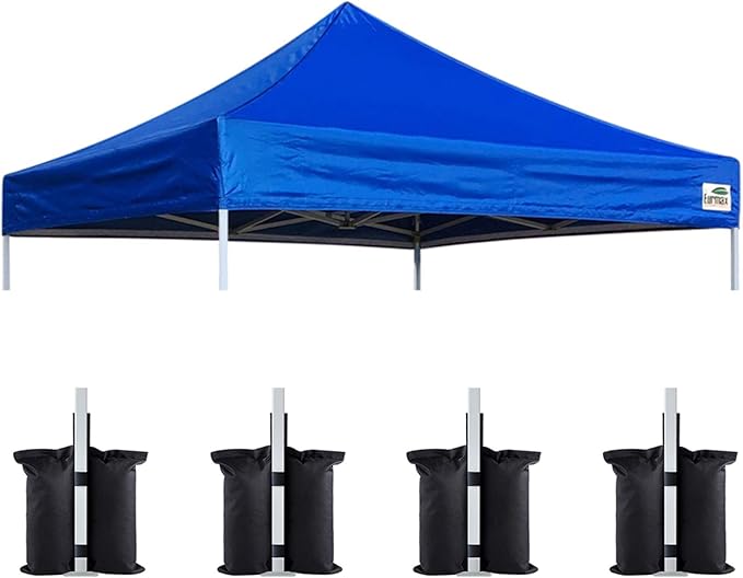 Eurmax USA New 10x10 Pop Up Canopy Replacement Canopy Tent Top Cover, Instant Canopy Top Cover