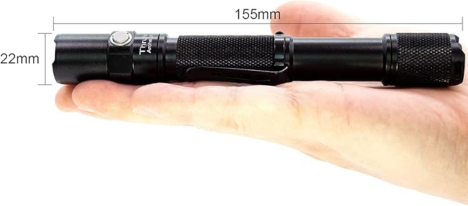 ThruNite LED Flashlight Neutral White, Archer 2A V3 450 Lumens Portable EDC AA Flashlight with