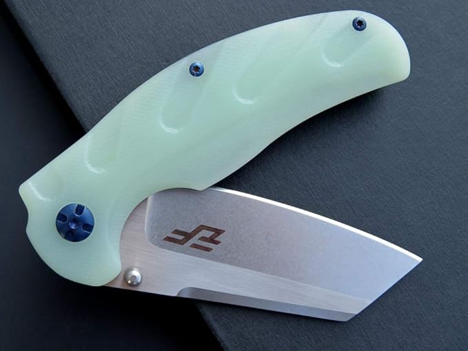 Eafengrow EF932 Pocket Knife G10 Handle D2 Steel Blade Knife with Ball Bearing Safe Open Flipper