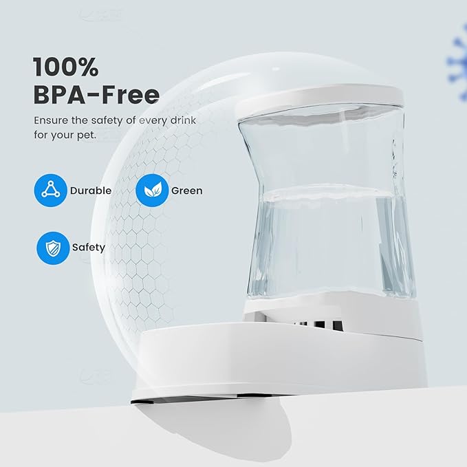 Gardner Pet Automatic Gravity Water Dispenser for Dogs, 1.0Gallon 100% BPA-Free Dog Water Bowl