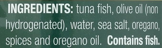 Tonnino Tuna Yellowfin Fillets (Pack of 1, Oregano)