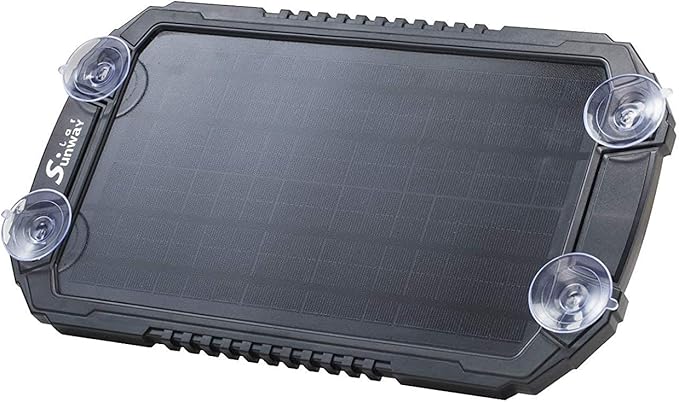 Sunway Solar Car Battery Trickle Charger & Maintainer 12Volt 8W Solar Panel Power Charger kit