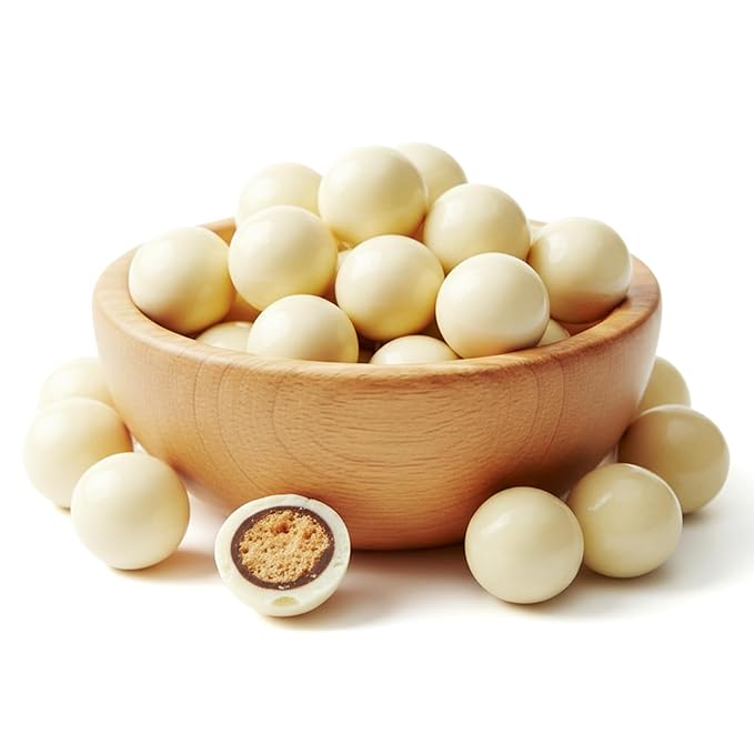 NY Spice Shop French Vanilla Chocolate Malt Balls Party Decorations - 1 Pound Malted Milk Ball