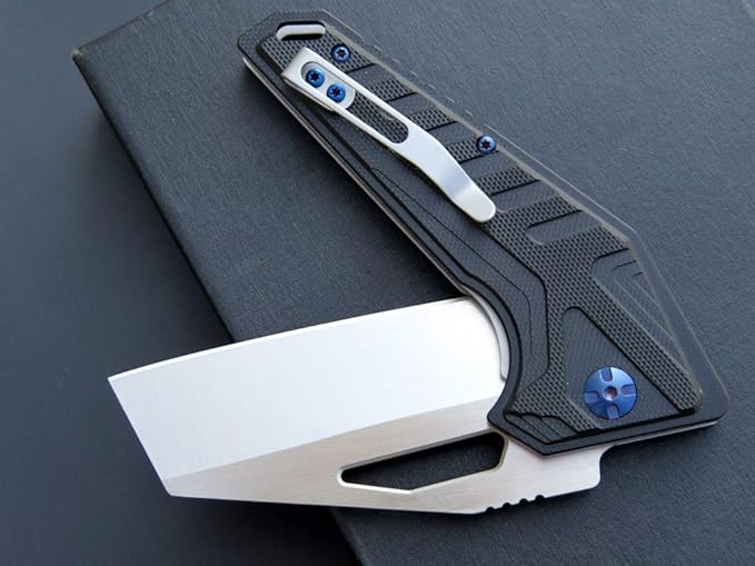 Eafengrow EF933 Pocket Folding Knife EDC D2 Steel Blade Knives G10 Handle Pocket Clip EDC Knife