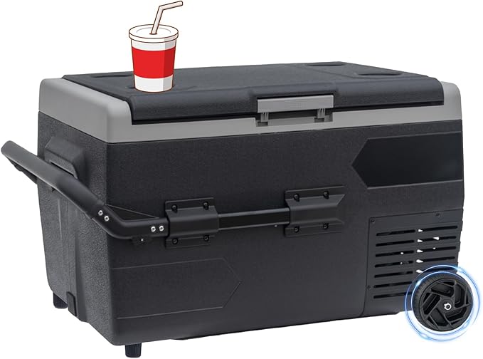 Smad Electric Cooler, 12 Volt Refrigerator, 53QT(50L) 12V Compressor Cooler -4?~50?, 12V Fridge