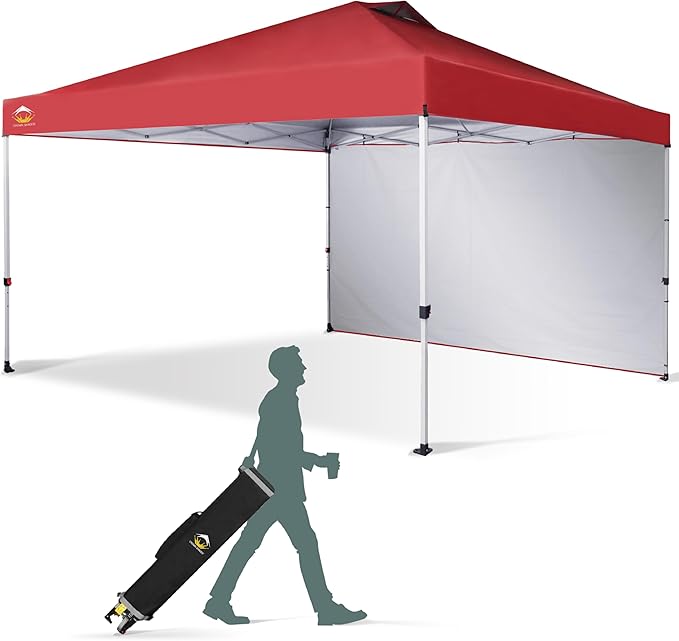 CROWN SHADES 12x12 Pop Up Canopy Tent Instant Commercial with 150D Silver Coated Fabric Including 1