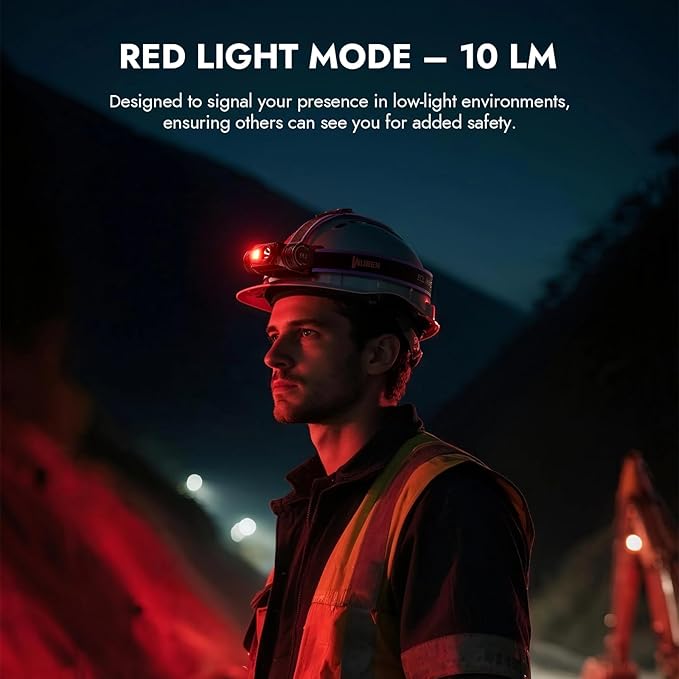 WUBEN H1 Pro Rechargeable Headlamp, 1200 High Lumen Ultra Bright LED Head Lamp, 11 Modes