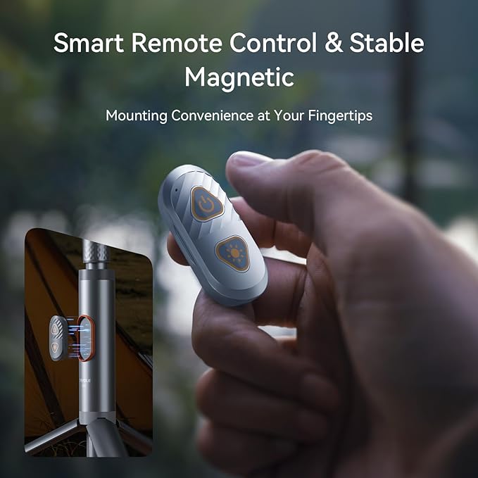 Camping Light Telescopic Collapsible 800 Lumens IP65 Waterproof Smart Remote Magnetic Base USB