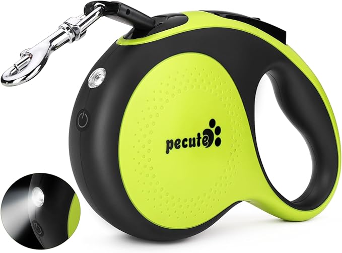 Retractable Dog Leash for Large Dog with Light Rechargeable, 16ft Heavy Duty Retractable Pet Leash
