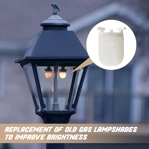 6 Pcs Gas Light Preformed Mantle Gas Lamp Mantles Gaslight Mantles Pre Formed Gas Light Mantel for