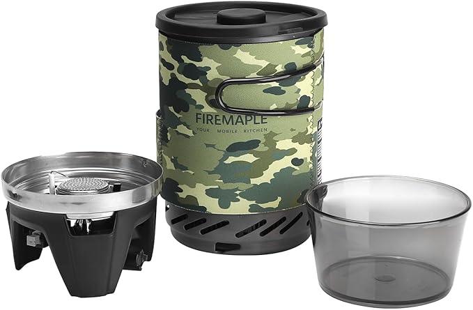 Fire-Maple "Fixed Star 1" Personal Cooking System | Pot/Jet Burner Stove System with Electric