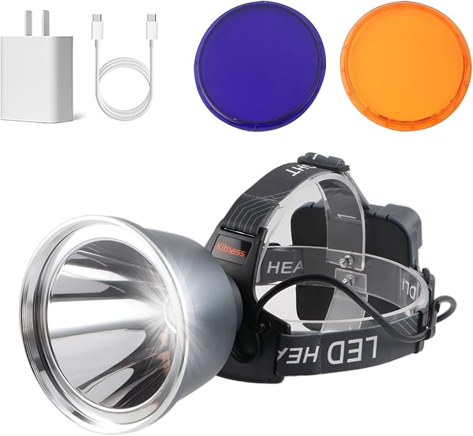 Super Bright LED Rechargeable Headlamp, 6 Adjustable Light Modes Waterproof Headlight, Constant