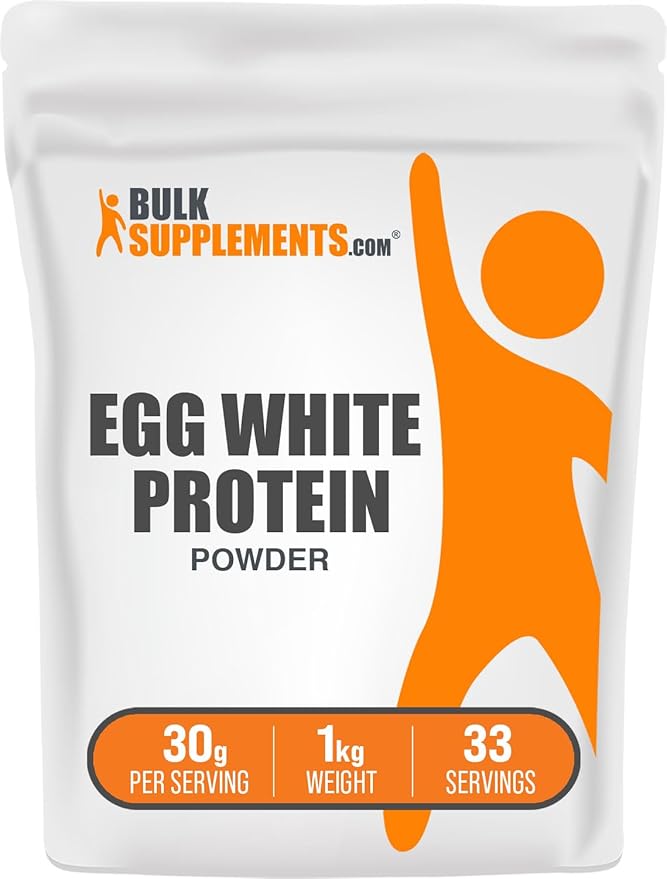 BulkSupplements.com Egg White Protein Powder - Egg White Powder, Lactose Free Protein - Unflavored