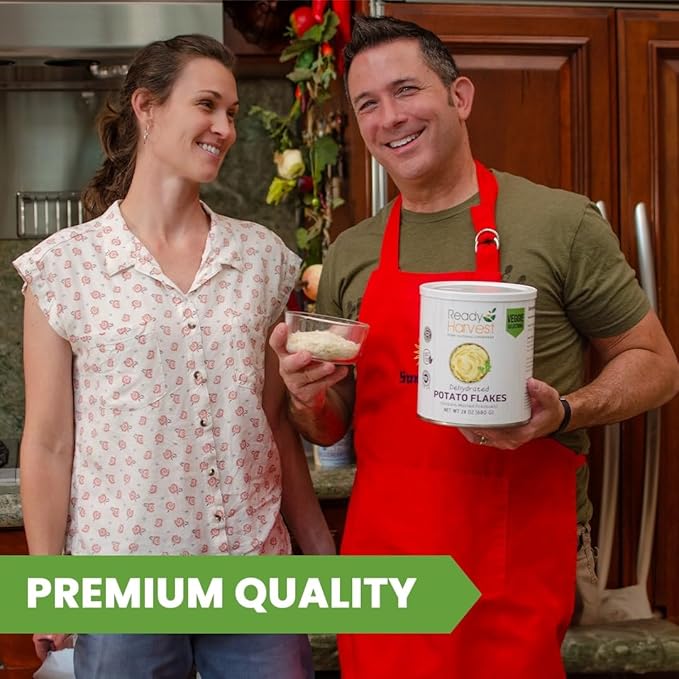 Ready Harvest Dehydrated Food - Potato Flakes | Emergency Food | Instant Mashed Potatoes | #10 Can
