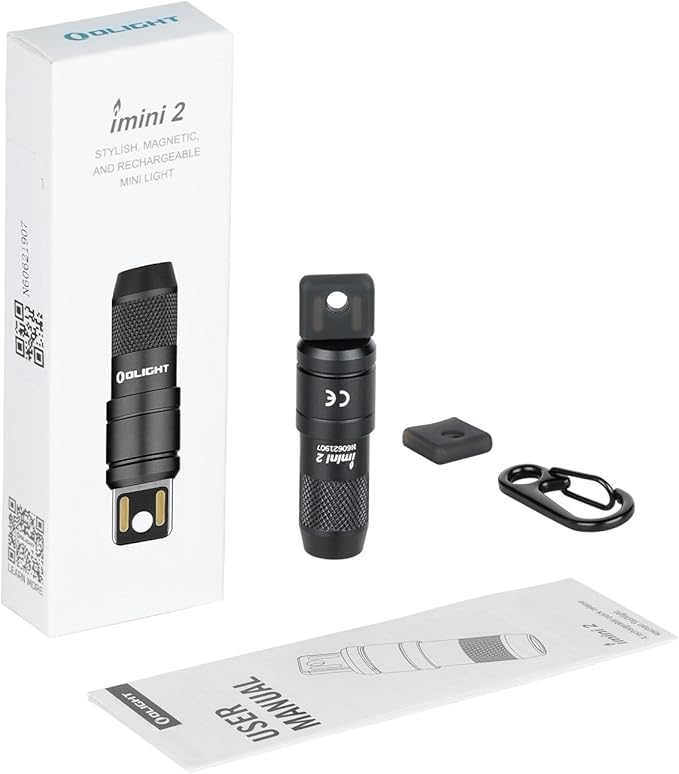 OLIGHT IMINI 2 EDC Rechargeable Keychain Flashlight, 50 Lumens Compact and Portable Mini LED