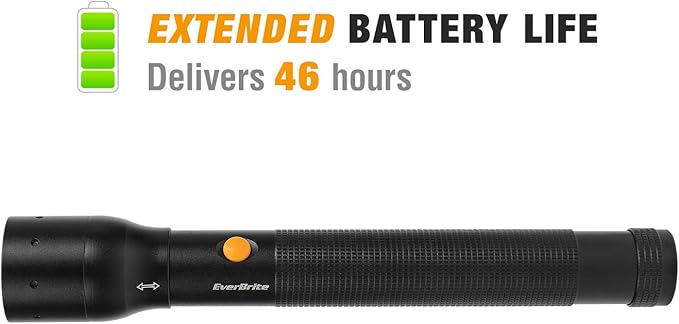 EverBrite Ultra Bright Tactical Flashlight, 900 Lumen Zoomable Adjustable Focus, 3 Light Modes