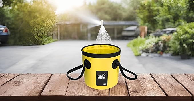 BANCHELLE Collapsible Bucket Water Container Portable Folding Camp Wash Basin for Outdoor Traveling