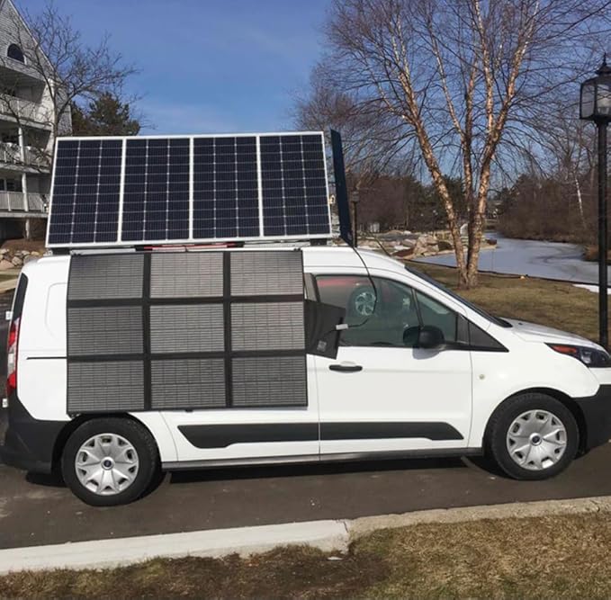 Lensunsolar 300W Solar Blanket Complete Kit Ready to Charge Battery and Solar Generator Portable