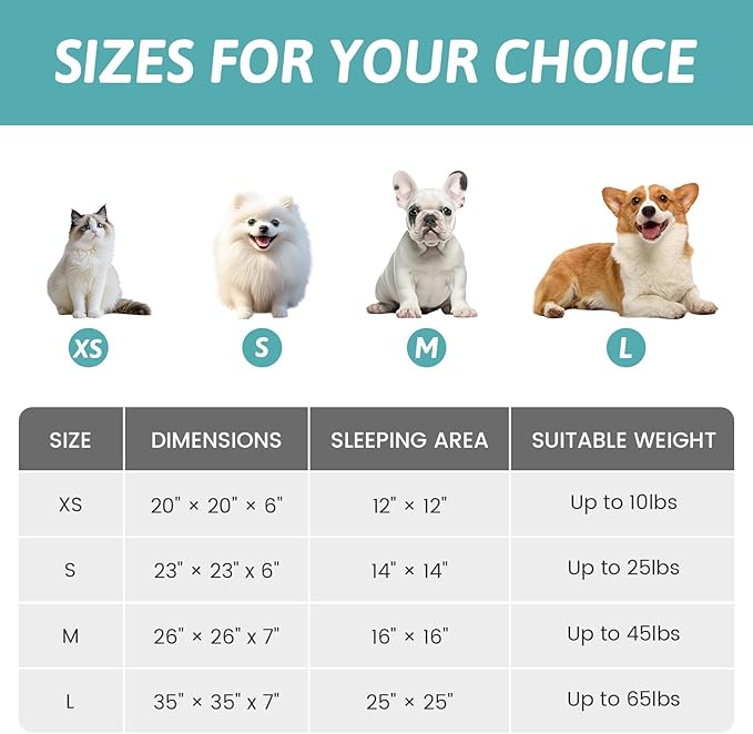 Small Dog Bed with Hooded Blanket, Round Fluffy Anti-Anxiety Pet Bed for Small Dogs & Medium Dogs