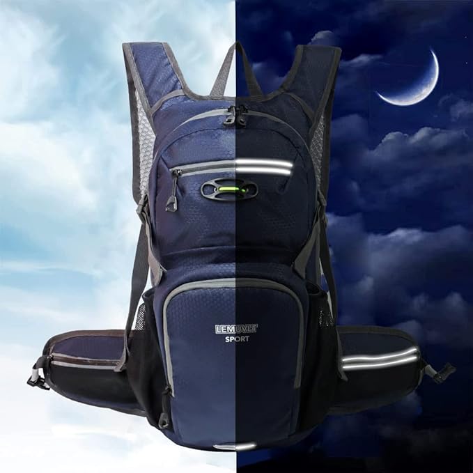 Hiking Daypack Waterproof Biking Backpack 15L Lightweight Durable Backpack for Ski Snowboarding