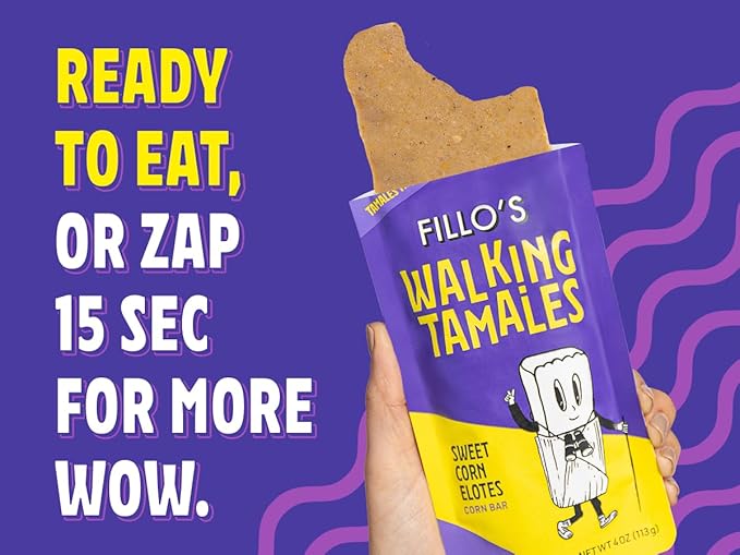 Fillos Walking Tamales Mild, Savory Ready To Eat Meals, Microwaveable Meal, Gluten Free and