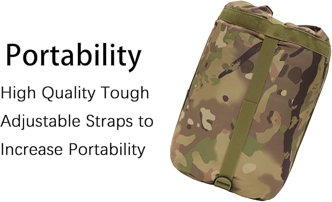 Poncho Liner Military Outdoor Camping Blanket for Travel, Beach, Grass, Picnic, Car Emergency