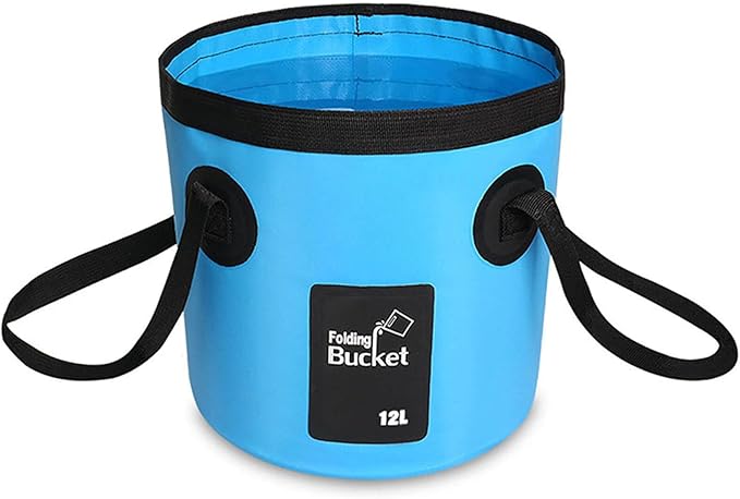 BANCHELLE Collapsible Bucket Water Container Portable Folding Camp Wash Basin for Outdoor Traveling