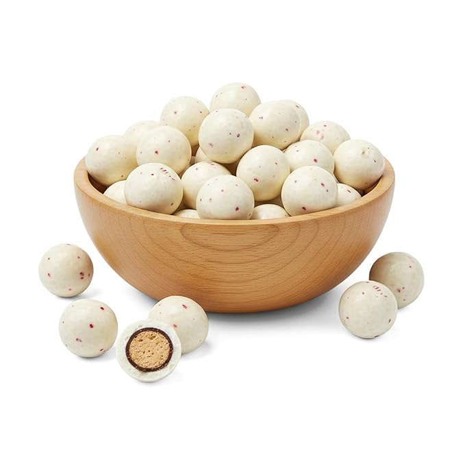 NY Spice Shop Peppermint Twist Chocolate Malt Balls Party Decorations - 8 Ounce Malted Milk Ball