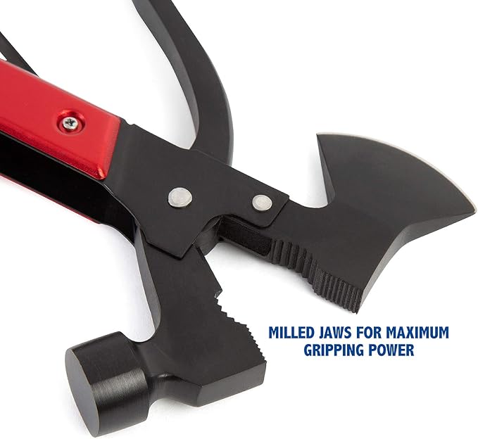 Sheffield 12138 14-in-1 Hatchet Multitool, Camping Hatchet Comes With 1680D Polyester Hatchet