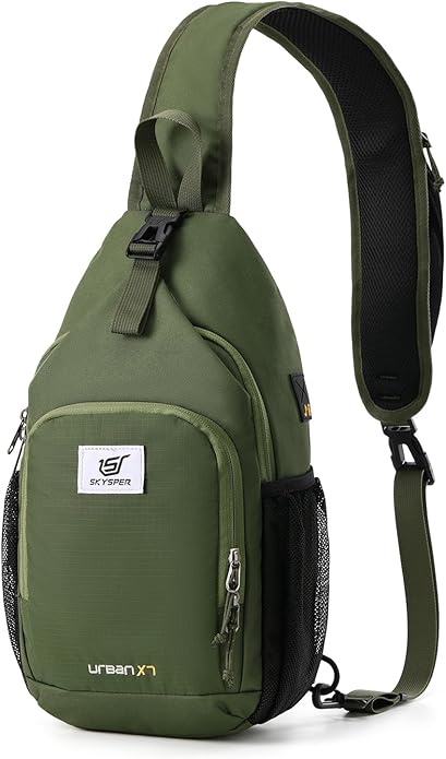 SKYSPER Sling Bag RFID Crossbody Sling Backpack Cross Body Shoulder Bag Travel Hiking Daypack for
