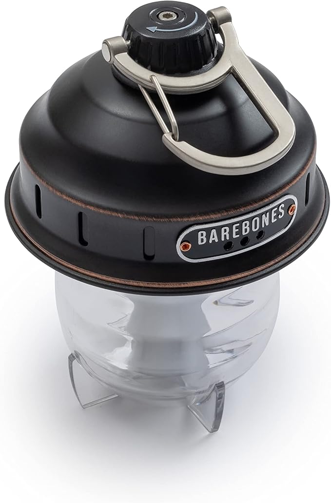 Barebones Beacon Hanging Light ??Antique Bronze, Rechargeable LED Camping Lantern with Adjustable