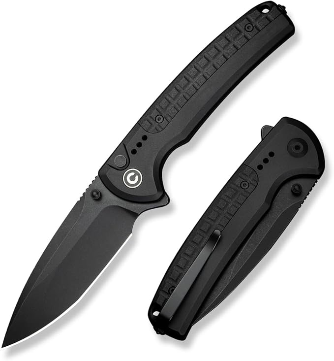 CIVIVI Folding Pocket Knife, Sentinel Strike II Utility Knife with Glass Breaker, 3.7" Nitro-V