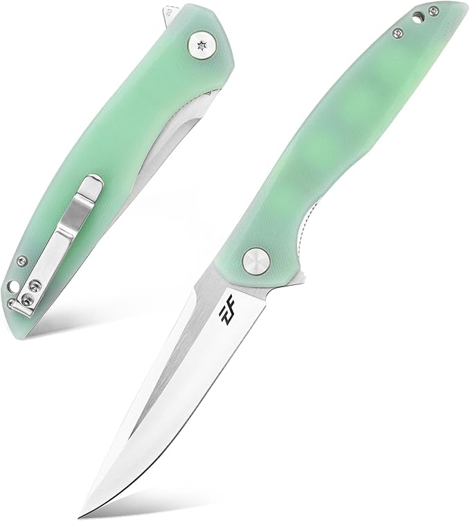 Eafengrow EF231 Folding Knife D2 Steel Blade G10 Handle Scales EDC Tool Knives for Working Outdoor