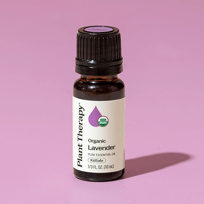 Plant Therapy Organic Lavender Essential Oil 100% Pure, USDA Certified Organic, Undiluted, Natural