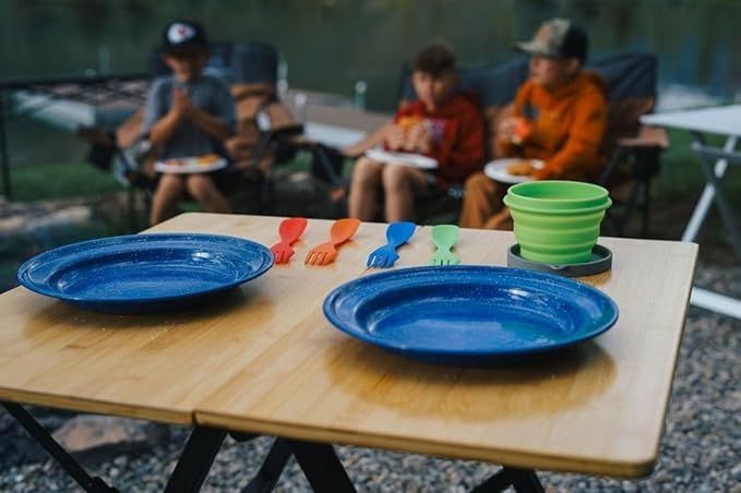 Enamelware for Camping and Backpacking - Camping Cookware Gear Essentials for Outdoor/Indoor Use