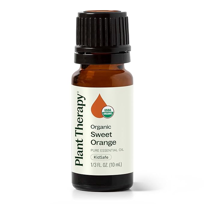 Plant Therapy Sweet Orange Organic Essential Oil 100% Pure, USDA Certified Organic, Undiluted
