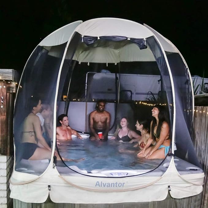 Alvantor Pop Up Screen Tent House Room Instant Outdoor Camping Canopy Sun Shelter Gazebo for Patio