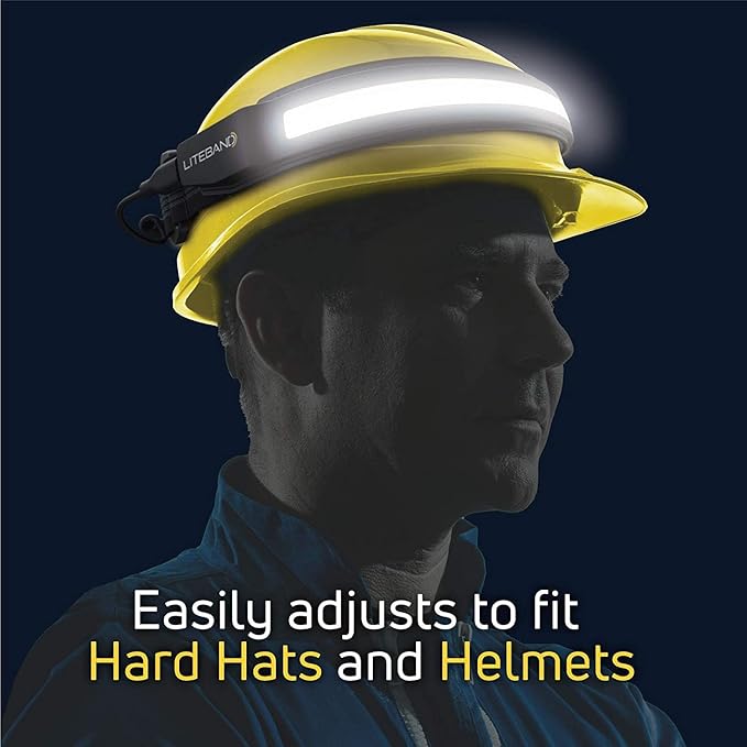 LED Headlamp Liteband Lightweight ACTIV 520 Lumen Bright Head Lamp, Powerful High Rechargeable