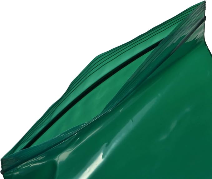 uGems 4" x 6" Green Reclosable Zipper Bags - 2-Mil, Pack of 100 - Resealable Plastic Bags for