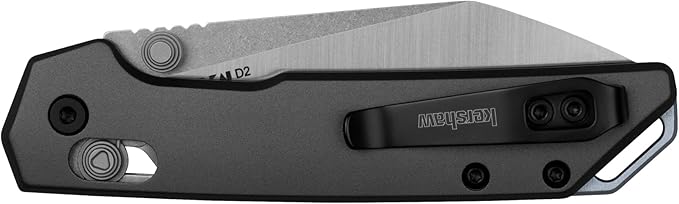 Kershaw Mini Iridium Folding Pocket Knife, 3 inch D2 Steel Blade, DuraLock, Aluminum Handle