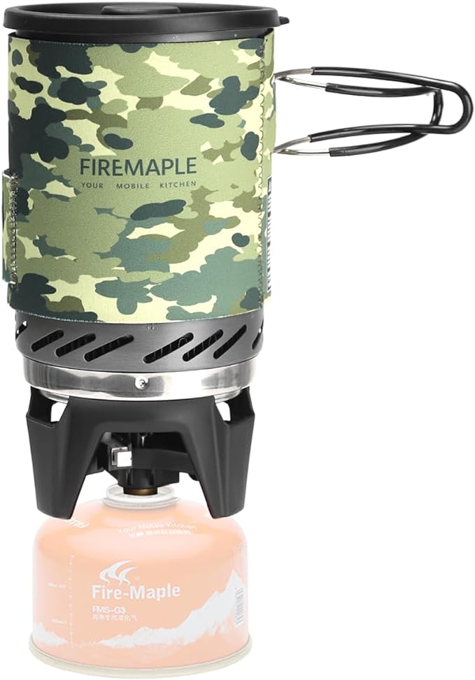 Fire-Maple "Fixed Star 1" Personal Cooking System | Pot/Jet Burner Stove System with Electric