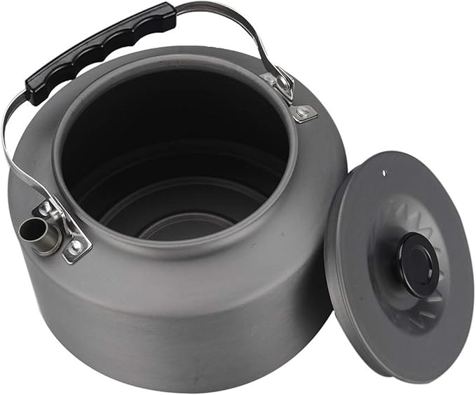 Bulin Camping Kettle, 1.6L Large Portable Stovetop Tea Kettle Fast Heating Boiling Hot Water for