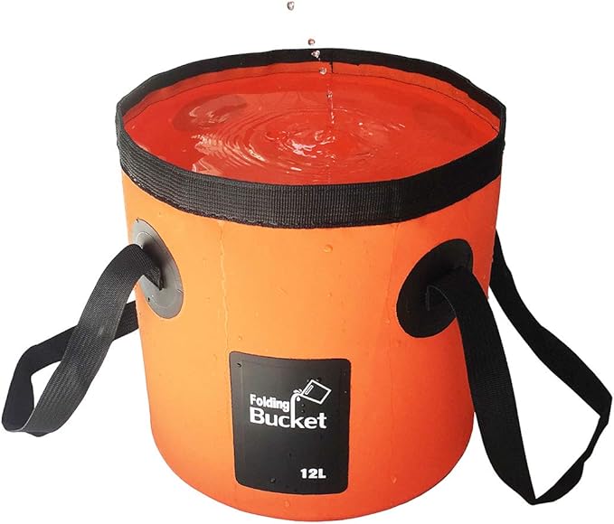 Sunglow Collapsible Fishing Bucket, 3 Gallon Multifunctional Portable Wash Basin - Water Container